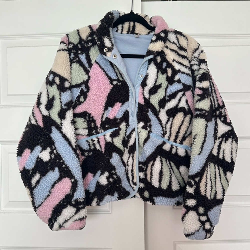 Free People Multicolor Patterned Jacket - image 1